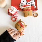 Wholesale Cute Design Cartoon Silicone Cover Skin for Airpod (1 / 2) Charging Case (Christmas Tree)